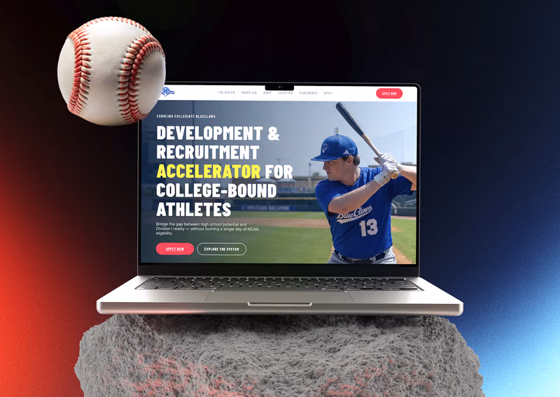 Carolina Blueclaws baseball recruitment website
